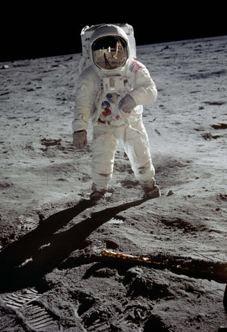 Aldrin on the Moon Fine Art Print