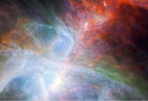 Orion's Rainbow of Infrared Light Hi Gloss Space Poster Fine Art Print