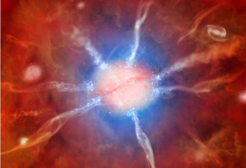 Phoenix Cluster Central Galaxy Hi Gloss Space Poster Fine Art Print