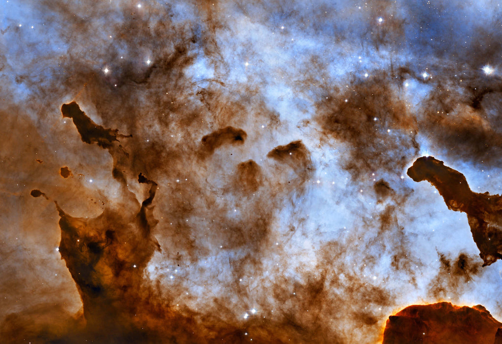 Cosmic Ice Sculptures Carina Nebula