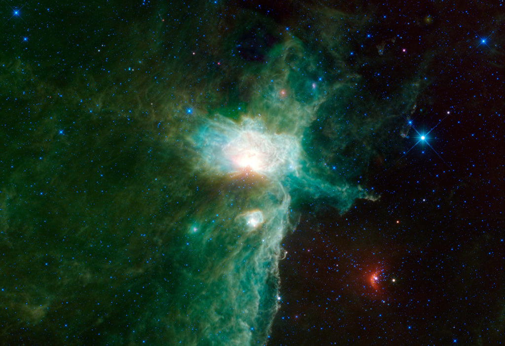 Flame Nebula Burns Bright Hi Gloss Space Poster 