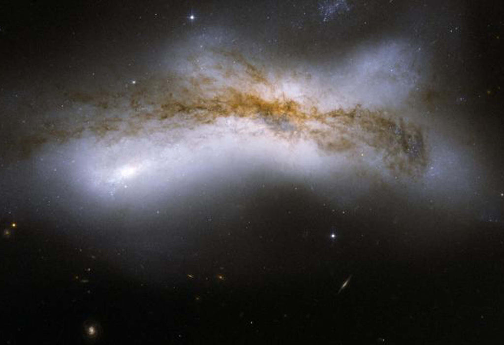 Galactic Collsions NGC 520 Hi Gloss Space Poster 