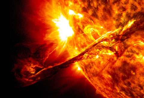 Giant Sun Prominence Hi Gloss Space Poster Fine Art Print