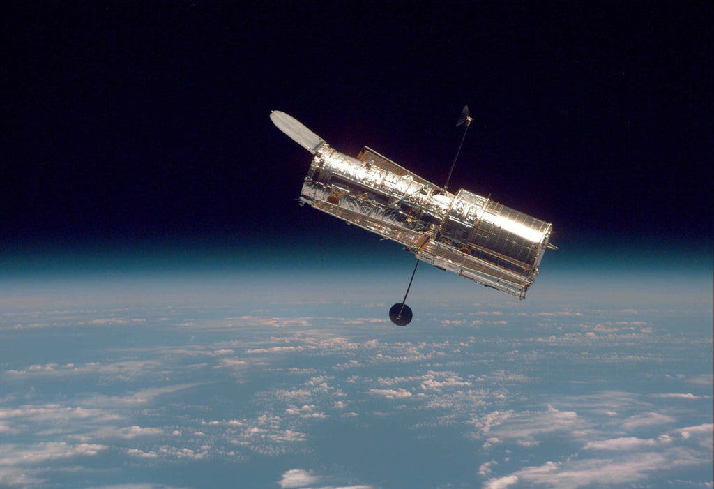 Hubble Space Telescope in Orbit Hi Gloss Space Poster 