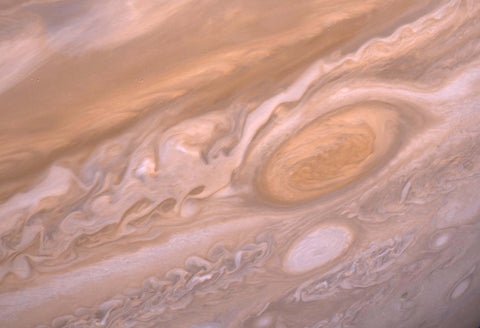 Jupiter's Violent Storms Hi Gloss Space Poster Fine Art Print