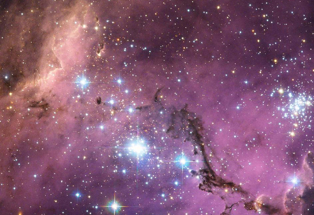 Large Magellanic Cloud Hubble Hi Gloss Space Poster 