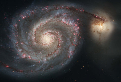M51 and Companion Galaxy Fine Art Print