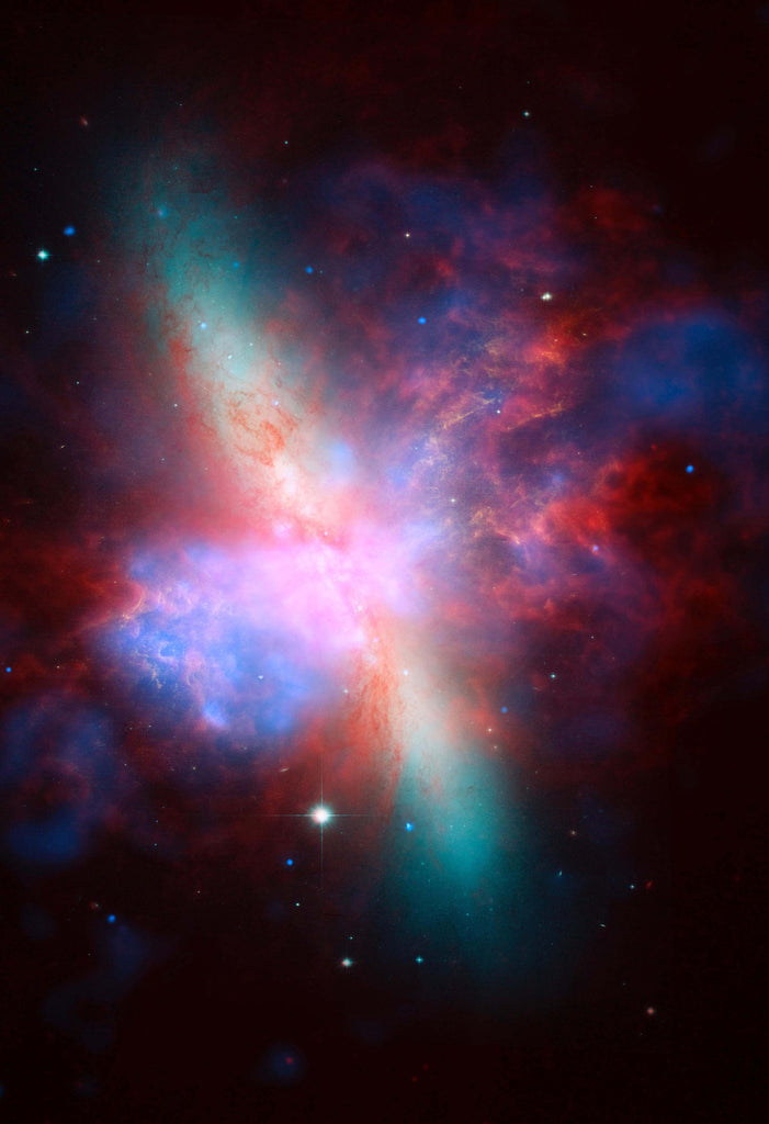 NASA M82 Galaxy Space Hi Gloss Poster 