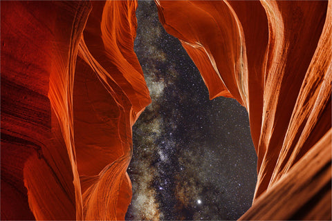 Milky Way Galaxy Antelope Galaxy Glossy Poster