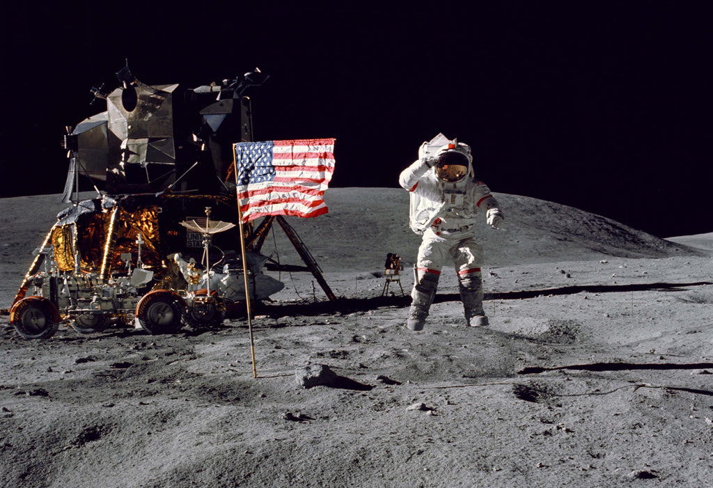 Moon Landing Flag Salute