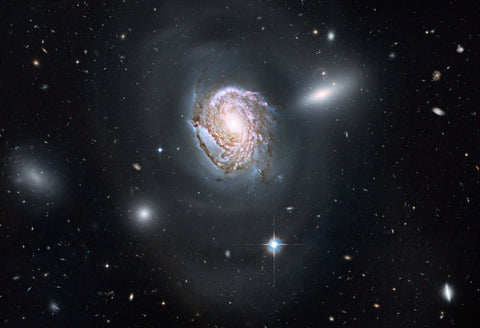 Spiral Galaxy NGC 4911 in the Coma Cluster Fine Art Print