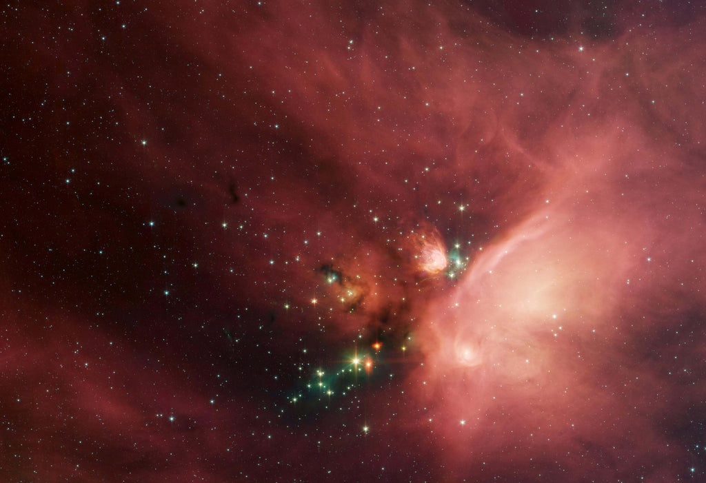Young Stars in Blanket of Dust