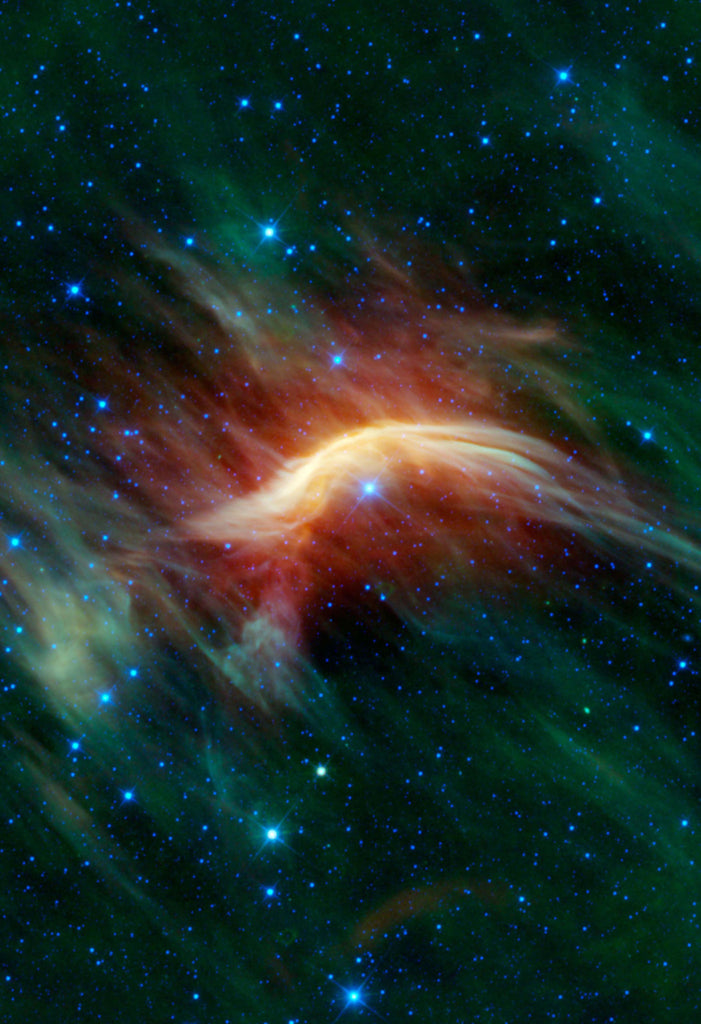 Space Poster of Zeta Ophiuchi Runaway Star 